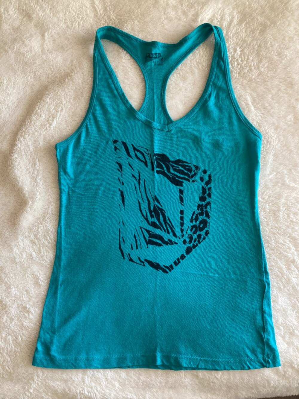 Volcom teal tank top size XS